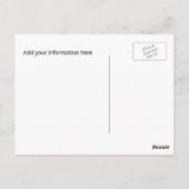 Chalkboardタイポグラフィ日付ポストカードの保存 ポストカード (裏面)