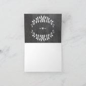 Chalkboardタイポグラフィ結婚ズ・サンキュー サンキューカード (内部)