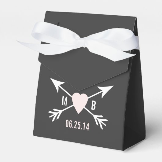 Chalkboardハート+矢印のボックス フェイバーボックス (正面サイド)