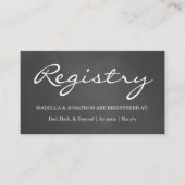 Chalkboardバックグランドギフト登録エンクロージャカード エンクロージャーカード (正面)