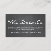 Chalkboardバックグ結婚ランドのWebサイトエンクロージャ エンクロージャーカード (正面)