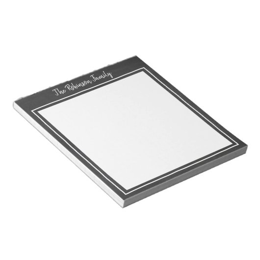 Chalkboardファミリパーソナライズされたメモ帳 ノートパッド (アングル)
