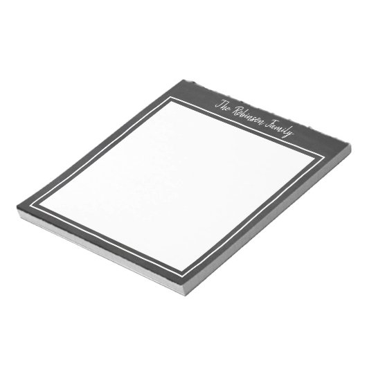 Chalkboardファミリパーソナライズされたメモ帳 ノートパッド (回転)