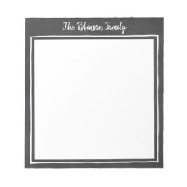 Chalkboardファミリパーソナライズされたメモ帳 ノートパッド