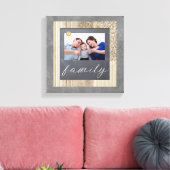 Chalkboardファミリーフォトキャンバス キャンバスプリント (インサイチュ (リビング))