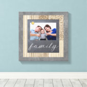 Chalkboardファミリーフォトキャンバス キャンバスプリント (インサイチュ (ウッドフロア))