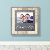 Chalkboardファミリーフォトキャンバス キャンバスプリント (インサイチュ (ウッドフロア))