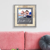 Chalkboardファミリーフォトキャンバス キャンバスプリント (インサイチュ (リビング))