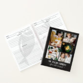 Chalkboardフォトコラージファミリーレシピ ノートブック (内部)