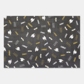 Chalkboardフォトコラージュ名卒業生 ラッピングペーパーシート (正面2)