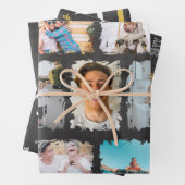 Chalkboardフォトコラージュ名卒業生 ラッピングペーパーシート (インサイチュ)