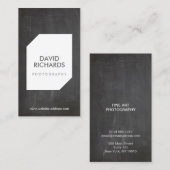 CHALKBOARDフォトロゴフォトグラファーの名刺 名刺 (正面/裏面)