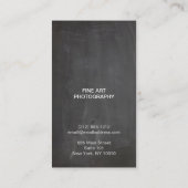 CHALKBOARDフォトロゴフォトグラファーの名刺 名刺 (裏面)