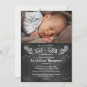 ChalkboardフォトSipと表示パーティー 招待状 (正面)