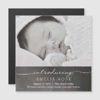 Chalkboardフルフォトベビー発表