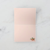 ChalkboardフローラBridesmaid Thank You サンキューカード (内部)