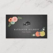 ChalkboardフローラPianoTeacher名刺 名刺 (正面)