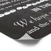 Chalkboardポスタ感謝していー – お結婚客様のサイン – パーティー ポスター (角)