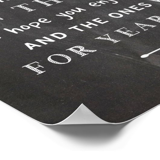 Chalkboardポスタ感謝していー – お結婚客様のサイン ポスター (角)