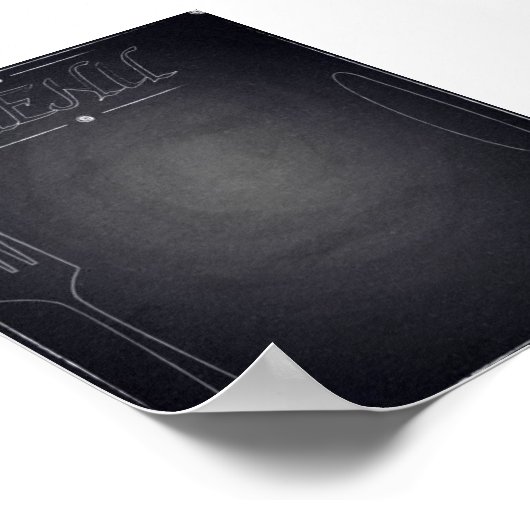 Chalkboardメニュー ポスター (角)