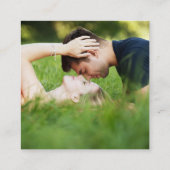 Chalkboardモダンフォトカレンダー日付を保存 エンクロージャーカード (裏面)