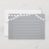 Chalkboardライトアクアノートカード 招待状 (裏面)