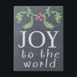 CHALKBOARDルッククリスマスカード シーズンポストカード<br><div class="desc">世界に喜びあれ！黒板カッコいいスタイルカード。封筒を入れた2種類のカードまたはポストカードで利用可能。1買か100以上！あなた買が一括で救す。完全にカスタマイズ可能で、あいさつ文を追加し、ハートのコンテンツにパーソナライズする。Scarebabyデザインから、ザズル保証に裏打ちされた。</div>