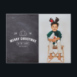 Chalkboardロゴクリスマスホリデーフォトカード シーズンポストカード<br><div class="desc">Chalkboardロゴクリスマスホリデーフォトカードあなたのニーズにカスタマイズ合わせて完全に行うことができる。©Zazzle経由のゴルホデザイン。//一致する項目を探しているその他の文房具は私の店の「コレクション」セクションで利用可能。//注意：使用される写真はプレースホルダイメージのみ。注文/印刷する前に自分の写真で置き換える必要がある。こもしこ救済こ下の電子メールアドレスで連絡お願い。//お使いの救済デザインが必要か？他得のアイディア?下の感じボタ連絡ンを介して直接私(Zoe)に無料連絡。</div>