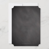 ChalkboardヴィンテージBlackboardテーマ誕生日パーティー 招待状 (裏面)