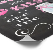 Chalkboard何枚のキスポスター ポスター (角)