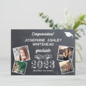 Chalkboard写真卒業発表2023 案内状 (スタンド正面)