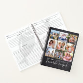 Chalkboard写真数々のコラージュレシピ ノートブック (内部)