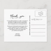 Chalkboard卒業ありがとうスクリプト写真 ポストカード (裏面)