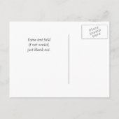 Chalkboard卒業日を保存 案内ポストカード (裏面)