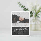 Chalkboard大学院スクリプト日付の写真を保存 案内ポストカード (スタンド正面)