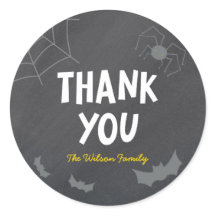 Chalkboard恐ろしい生き物ハロウィーンありがとう