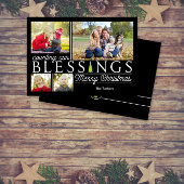 Chalkboard恵みクリスマスフォトカード シーズンカード