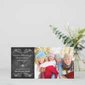 Chalkboard恵み年始のフォトカード シーズンカード (スタンド正面)