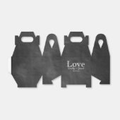 Chalkboard愛カスタムウェディングフライトボックス フェイバーボックス (折り畳みなし)