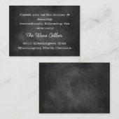 Chalkboard披露宴挿入カード エンクロージャーカード (正面/裏面)