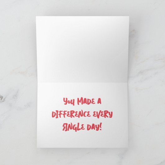 Chalkboard教室の先生評価 サンキューカード (内部)