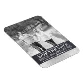 Chalkboard日付の写真シンプルを結婚保存 マグネット (右側)