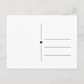 Chalkboard日付ポストカードの保存 案内ポストカード (裏面)