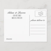 Chalkboard日付ポストカードの保存 案内ポストカード (裏面)