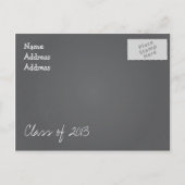 Chalkboard日付ポストカードの保存 案内ポストカード (裏面)