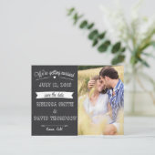 Chalkboard日付ポストカードの保存 案内ポストカード (スタンド正面)