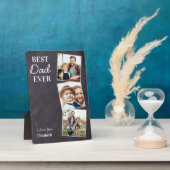 Chalkboard最高のパパエカスタムバー3フォトコラージュ フォトプラーク (側面)