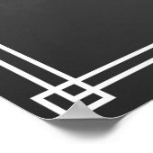 Chalkboard独自のポスタープリントを作成 ポスター (角)