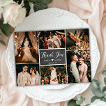 Chalkboard素朴フォトコラージュ結婚の感謝 ポストカード<br><div class="desc">Chalkboard Hand Lettered Script素朴の写真結婚コラージュありがとうご数々のざいましたPostCard.結婚スタイリッシュ感謝していのテンプレート前面に6枚の写真、背面に1枚の写真を掲載。文字「あなた」感謝していとダーク渦巻形のグレーまたはブラックカラーの黒板/黒板の背景に白の手書き書きスクリプトフォントで。自分の名前とメッセージ感謝していを自分の名前に合わせる。ノートもしを手書きしたい場合は、サンプル文字を削除して宇宙を増やす。おもしし救済まは合わせ品連絡が欲しい！</div>