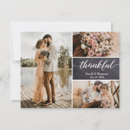 Chalkboard結婚の感謝的なカスタムフォトコラージュ